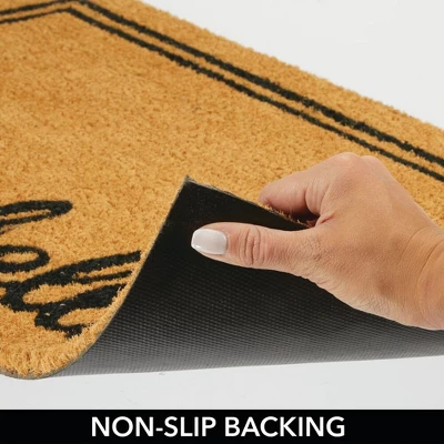 MDesign Welcome Entryway Doormat With Natural Fibers 5 MDesign Welcome Entryway Doormat With Natural Fibers - Image 3