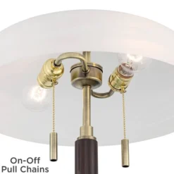 Possini Euro Design Possini Euro® Wyndham Desk Lamp With Glass Shade And Dual USB Ports -Finest Home Decoration GUEST 22a7c8eb 0570 4007 b7d7 4502b26e3aa3