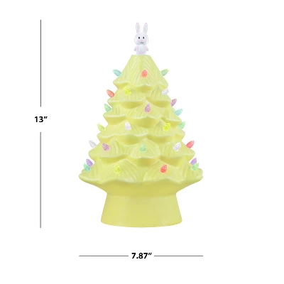 Mr. Cottontail Nostalgic 13" Ceramic LED Easter Bunny Tree 4 Mr. Cottontail Nostalgic 13" Ceramic LED Easter Bunny Tree - Image 2