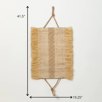 Sullivans Rattan Woven Fiber Wall Decor 41.5"H Brown 6 Sullivans Rattan Woven Fiber Wall Decor 41.5"H Brown - Image 4