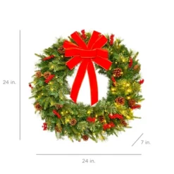 Best Choice Products Pre-Lit Battery Powered Christmas Wreath Decoration W/ PVC Tips, Ribbons 15 Best Choice Products Pre-Lit Battery Powered Christmas Wreath Decoration W/ PVC Tips, Ribbons -Finest Home Decoration GUEST 2307f7ec 213f 4772 9e70 237971bb99b4