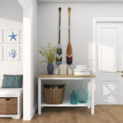 Set Of 2 Wood Paddle Novelty Canoe Oar Wall Decors With Arrow And Stripe Patterns - Olivia & May -Finest Home Decoration GUEST 2390278f ad5b 4f2a a166 09f162e1b2f5