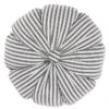 12" Striped Pumpkin Round Throw Pillow Gray/Green - Pillow Perfect -Finest Home Decoration GUEST 23f62ab3 286c 4dc5 b435 df8547773cf2