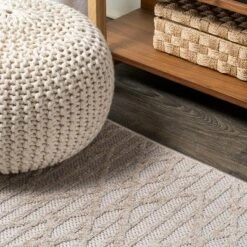 Ararat High-Low Pile Moroccan Diamond Modern Indoor/Outdoor Area Rug - JONATHAN Y -Finest Home Decoration GUEST 253b13d9 5662 410d 87be 5f264f7f9c28