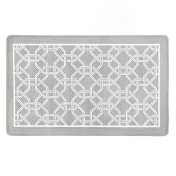 Kate Aurora Versailles Modern Geometric Chain Link Memory Foam Anti Fatigue & Skid Resistant Kitchen Mat - 18" X 30" -Finest Home Decoration GUEST 25446b9e 8c9e 4221 8997 b5bc826587b1