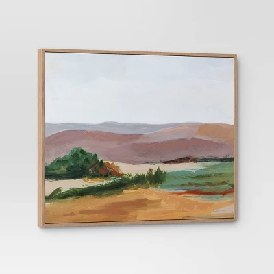 30" X 24" Landscape Framed Canvas Natural - Threshold™ 4 30" X 24" Landscape Framed Canvas Natural - Threshold™ - Image 2