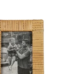 4X6 Inch Wrapped Rattan Picture Frame With MDF & Glass By Foreside Home & Garden -Finest Home Decoration GUEST 2aa3abc5 dda6 4147 9947 8b31089978f3