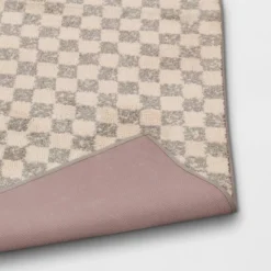 2'6"x4' Checkerboard Plush Accent Rug - Threshold™ -Finest Home Decoration GUEST 2ab6dcc8 905b 4d18 a009 496b9ef60c35