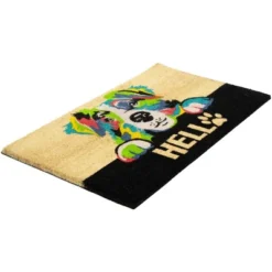 Northlight Ivory And Black "Hello" Multicolor Dog Outdoor Coir Doormat 18" X 30" 10 Northlight Ivory And Black "Hello" Multicolor Dog Outdoor Coir Doormat 18" X 30" -Finest Home Decoration GUEST 2cab1f86 684f 45db b1fc 10a6d5f82477