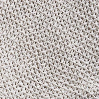 Split P Open Knit Throw - 60'' L - Natural 4 Split P Open Knit Throw - 60'' L - Natural - Image 2