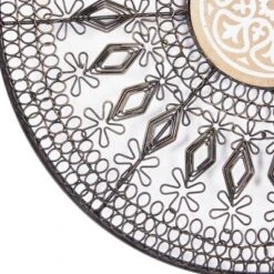 Set Of 3 Metal Plate Wall Decors With Intricate Pattern Black - Olivia & May 11 Set Of 3 Metal Plate Wall Decors With Intricate Pattern Black - Olivia & May -Finest Home Decoration GUEST 2d3e8874 064e 4a7f a0d3 0d6505f7e541