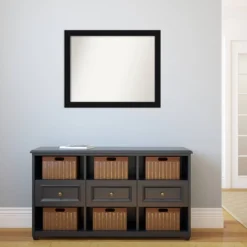 31" X 25" Non-Beveled Avon Black Wall Mirror - Amanti Art 13 31" X 25" Non-Beveled Avon Black Wall Mirror - Amanti Art -Finest Home Decoration GUEST 2d788edc d604 4c09 be34 1145ed2a558b