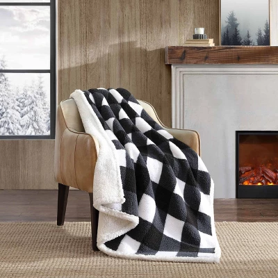 50"x60" Cabin Plaid Reversible Throw Blanket - Eddie Bauer 6 50"x60" Cabin Plaid Reversible Throw Blanket - Eddie Bauer - Image 4