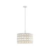 Abbot 4-Light Drum-Shaped Chandelier White - Hampton Hill -Finest Home Decoration GUEST 2e0213f6 7532 4d8d a023 984a55f7ddb8
