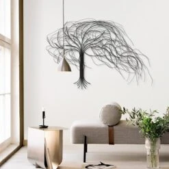 LuxenHome Black Metal Windy Tree Wall Decor 12 LuxenHome Black Metal Windy Tree Wall Decor -Finest Home Decoration GUEST 2e355bdd aac9 4f73 a021 313dad40d282