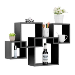 28.35" X 18" Blocchetto Intersecting Cubes Wall Shelf Unit - Danya B. -Finest Home Decoration GUEST 2e4188a9 7083 4efa ae0e 5404aadc1624