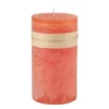 Northlight 6" Tangerine Orange Traditional Cylindrical Pillar Candle -Finest Home Decoration GUEST 2eaff24f 5c27 4a44 8aea 4244dc57450a