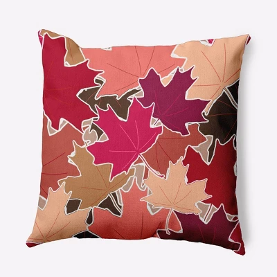 16"x16" Leaf Pile Square Throw Pillow - E By Design 9 16"x16" Leaf Pile Square Throw Pillow - E By Design - Image 7