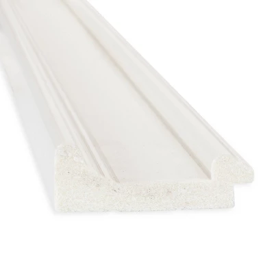 44" X 33" Non-Beveled Ridge White Wall Mirror - Amanti Art 3 44" X 33" Non-Beveled Ridge White Wall Mirror - Amanti Art