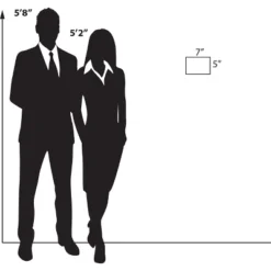 Azar Displays Clear Acrylic Magnet Back Photo Frames 7" W X 5" H - Horizontal / Landscape, 2-Pack -Finest Home Decoration GUEST 306ac1ed 945e 4150 b1b7 0be148038642