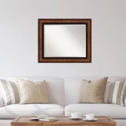 35" X 29" Beveled Vogue Bronze Wall Mirror - Amanti Art -Finest Home Decoration GUEST 32a94434 4e2a 41a1 807c 9bda84623fd4