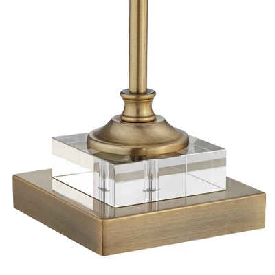 Regency Hill Julia 29 1/2" Tall Skinny Buffet Traditional End Table Lamps Set Of 2 Gold Clear Crystal Metal Living Room Bedroom Bedside White Shade 6 Regency Hill Julia 29 1/2" Tall Skinny Buffet Traditional End Table Lamps Set Of 2 Gold Clear Crystal Metal Living Room Bedroom Bedside White Shade - Image 4