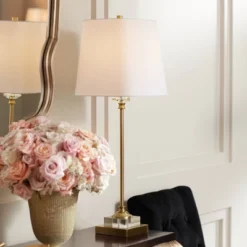 Regency Hill Julia 29 1/2" Tall Skinny Buffet Traditional End Table Lamps Set Of 2 Gold Clear Crystal Metal Living Room Bedroom Bedside White Shade 16 Regency Hill Julia 29 1/2" Tall Skinny Buffet Traditional End Table Lamps Set Of 2 Gold Clear Crystal Metal Living Room Bedroom Bedside White Shade -Finest Home Decoration GUEST 33278ed2 45d0 41cc b7d3 3810d324d8e2