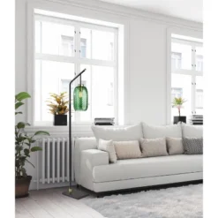 Derrick Floor Lamp Black With Brass Accents - Adesso -Finest Home Decoration GUEST 3395745b 8429 4b94 9d7b 25ef0ef26a85