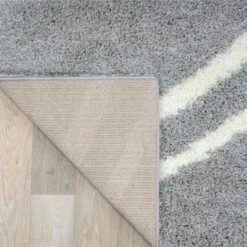 World Rug Gallery Soft Cozy Contemporary Stripe Indoor Shag Area Rug -Finest Home Decoration GUEST 3400315b 171b 4935 ac1e 4a52d87d5259