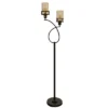 68" Loop Accent Floor Lamp Amber Glass Bronze - StyleCraft -Finest Home Decoration GUEST 34f23635 cf61 463d a76f 72575e356b7a