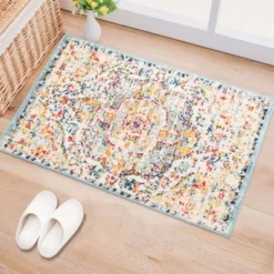 World Rug Gallery Distressed Vintage Bohemian Area Rug -Finest Home Decoration GUEST 35e887af c99b 4333 8f03 d9c5aabe6e38