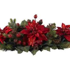 Poinsettia & Berry Centerpiece - Nearly Natural -Finest Home Decoration GUEST 36e307bf 42ac 4622 97ca efaa6bd989e7