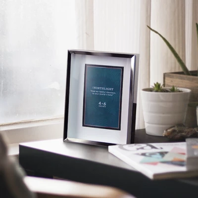 Northlight 8" Contemporary Rectangular 4" X 6" Photo Picture Frame - Silver And Clear 2 Northlight 8" Contemporary Rectangular 4" X 6" Photo Picture Frame - Silver And Clear