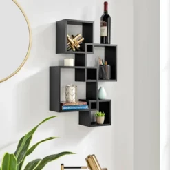 28.35" X 18" Blocchetto Intersecting Cubes Wall Shelf Unit - Danya B. -Finest Home Decoration GUEST 38f18224 63ec 4d93 9782 0d03b4d22c4a