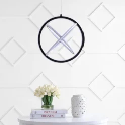 16.5" Adjustable Orbit Pendant (Includes Energy Efficient Light Bulb) Black - JONATHAN Y -Finest Home Decoration GUEST 3946729a 645e 4742 8017 e5912affbd01