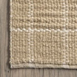 NuLOOM Ella Hand Woven Jute Farmhouse Checkered Flatweave Area Rug -Finest Home Decoration GUEST 39b49b68 871a 4170 90a2 4e9cc1180c8e
