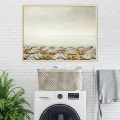 42" X 31" Seaside 4 (Beach) By Carina Okula Framed Wall Art Print Light Brown - Amanti Art -Finest Home Decoration GUEST 3aa5c58e 10e8 4b91 aaf0 cab1af1f042f