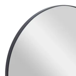 Wood Round Shaped Wall Mirror With Thin Minimalistic Frame - Olivia & May -Finest Home Decoration GUEST 3ad2a940 8d3b 4ea2 a67b 16e1c3b59eb9