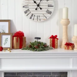 Nearly Natural 16-in Flocked Artificial Christmas Pine Candelabrum With 35 Multicolored Lights And Pine Cones 10 Nearly Natural 16-in Flocked Artificial Christmas Pine Candelabrum With 35 Multicolored Lights And Pine Cones -Finest Home Decoration GUEST 3b42bcf4 9c6a 42fc b35b 96f43c185bbe