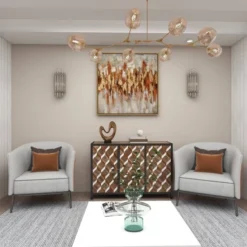 Canvas Abstract Framed Wall Art With Gold Frame Gold - Olivia & May -Finest Home Decoration GUEST 3b444a3a 2776 41a1 82df 1cd48fbcc11d