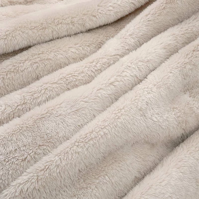 50"x60" 300 Recycled Fluffie Throw Blanket Light Brown - Berkshire Blanket & Home Co. 4 50"x60" 300 Recycled Fluffie Throw Blanket Light Brown - Berkshire Blanket & Home Co. - Image 2