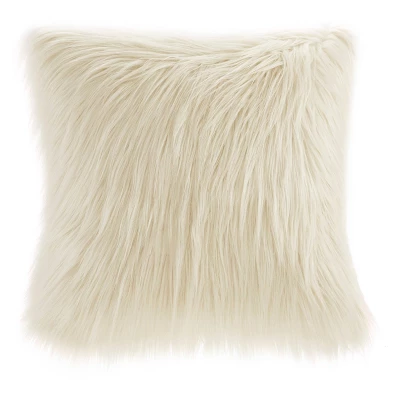 20"x20" Adelaide Faux Fur Square Throw Pillow - Madison Park 8 20"x20" Adelaide Faux Fur Square Throw Pillow - Madison Park - Image 6