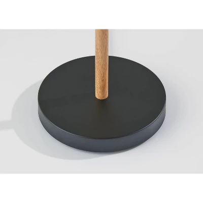 Palmer Floor Lamp Black/Natural - Adesso 5 Palmer Floor Lamp Black/Natural - Adesso - Image 3