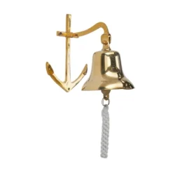 Brass Bell Wall Decor With Anchor Backing - Olivia & May -Finest Home Decoration GUEST 407433f0 f5fd 4c18 b88f 0e818d8a70c9