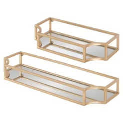 2pc Ciel Metal Wall Shelf Set - Kate & Laurel All Things Decor -Finest Home Decoration GUEST 41e6fc6b eb49 4fb8 8943 cd370ec195ae