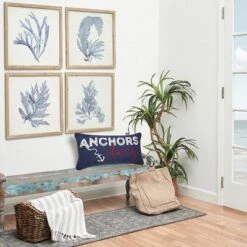 C&F Home 12" X 24" Anchors Away Nautical Embroidered Lumbar Throw Pillow -Finest Home Decoration GUEST 41e7c13f d365 4f7a 8f7e 86040fd443c6