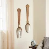 Metal Utensils Spoon And Fork Wall Decor Set Of 2 Brown - Olivia & May -Finest Home Decoration GUEST 422afb75 28bb 4976 916a 18c9c8083f71