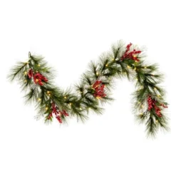 Vickerman Frosted Red Garlands -Finest Home Decoration GUEST 425672de 5527 4784 bdf5 bb34e05cfa07