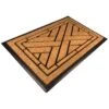1'5" X 2'5" Diagonal Tiles Indoor/Outdoor Recycled Rubber And Coir Doormat Natural/Black - Entryways -Finest Home Decoration GUEST 43316e12 0df0 4763 b12e 440a21134f00