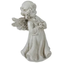 Northlight 6.5" Angel Girl Holding Flower Outdoor Garden Statue -Finest Home Decoration GUEST 43aebc67 89d8 43eb 91af 3632ba01801d